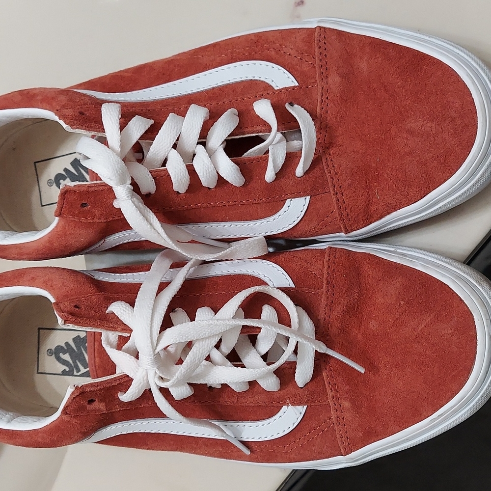 Vans burnt orange suede